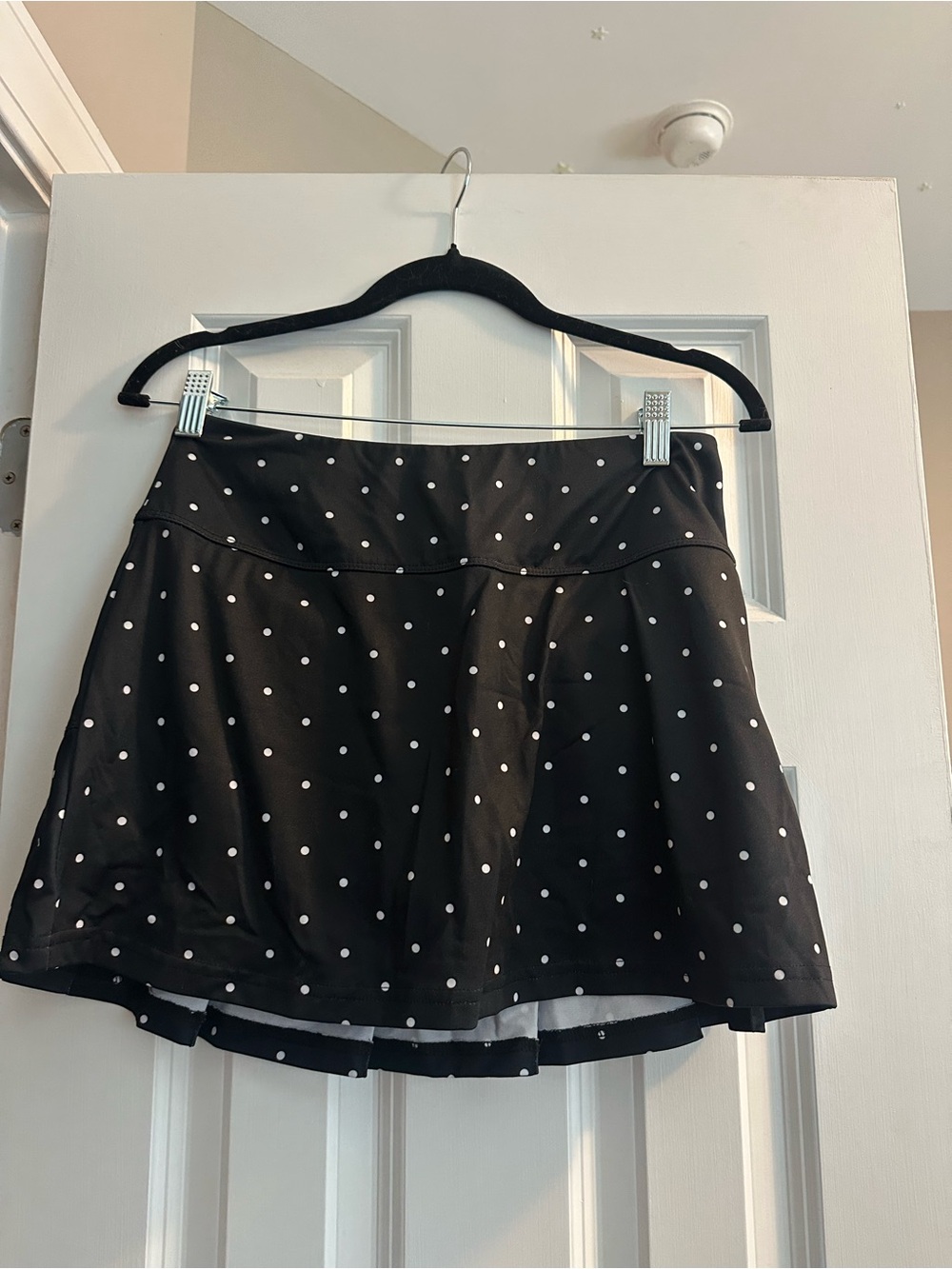 bolle Black and White Polka Dot Skater Skirt